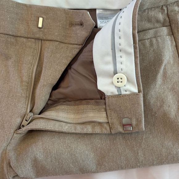 Banana Republic Sloan Ankle Pants Women's Tan‎ Stretch Tapered Leg Career 10 - Picture 3 of 10